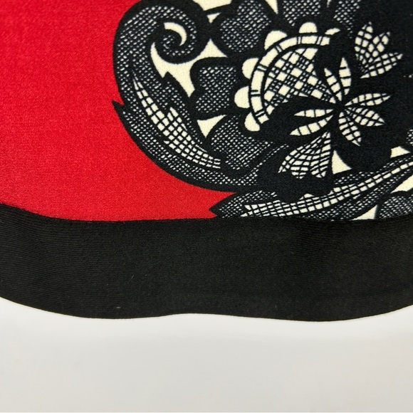 Joseph Ribkoff Red and Black Patterned Blazer - Picture 10 of 12